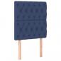 Preview: Kopfteile 2 Stk. Blau 80x7x78/88 cm Stoff