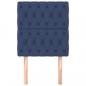 Preview: Kopfteile 2 Stk. Blau 80x7x78/88 cm Stoff