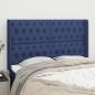 Preview: ARDEBO.de - Kopfteil mit Ohren Blau 163x16x118/128 cm Stoff