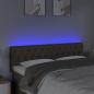 Preview: LED Kopfteil Taupe 160x7x78/88 cm Stoff