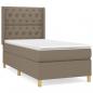 Preview: Boxspringbett mit Matratze Taupe 80x200 cm Stoff