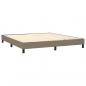 Preview: Boxspringbett mit Matratze & LED Taupe 160x200 cm Stoff