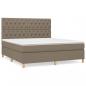 Preview: Boxspringbett mit Matratze Taupe 160x200 cm Stoff