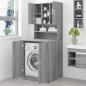 Preview: Waschmaschinenschrank Grau Sonoma Holzwerkstoff