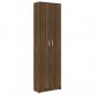 Preview: Garderobenschrank Braun Eiche-Optik 55x25x189 cm Holzwerkstoff