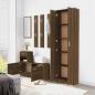 Preview: Garderobenschrank Braun Eiche-Optik 55x25x189 cm Holzwerkstoff