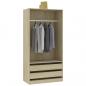 Preview: Kleiderschrank Sonoma-Eiche 100x50x200 cm Holzwerkstoff