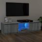 Preview: ARDEBO.de - TV-Schrank mit LED-Leuchten Grau Sonoma 140x40x35,5 cm