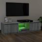 Preview: TV-Schrank mit LED-Leuchten Grau Sonoma 140x40x35,5 cm