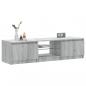 Preview: TV-Schrank mit LED-Leuchten Grau Sonoma 140x40x35,5 cm