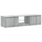 Preview: TV-Schrank mit LED-Leuchten Grau Sonoma 140x40x35,5 cm