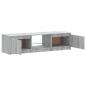 Preview: TV-Schrank mit LED-Leuchten Grau Sonoma 140x40x35,5 cm