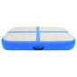 Preview: Aufblasbare Gymnastikmatte mit Pumpe 60x100x15 cm PVC Blau