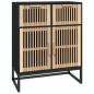 Preview: Sideboard Schwarz 60x30x75 cm Holzwerkstoff