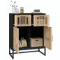 Preview: Sideboard Schwarz 60x30x75 cm Holzwerkstoff