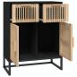 Preview: Sideboard Schwarz 60x30x75 cm Holzwerkstoff