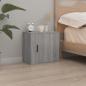 Preview: Wand-Nachttische 2 Stk. Grau Sonoma 50x30x47 cm