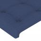 Preview: Kopfteile 2 Stk. Blau 90x5x78/88 cm Stoff