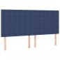 Preview: Kopfteile 4 Stk. Blau 90x5x78/88 cm Stoff