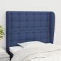 Preview: ARDEBO.de - Kopfteil mit Ohren Blau 93x23x118/128 cm Stoff