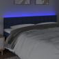 Preview: LED Kopfteil Blau 180x5x78/88 cm Stoff