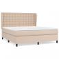 Preview: Boxspringbett Matratze Cappuccino-Braun 180x200 cm Kunstleder