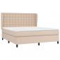 Preview: Boxspringbett Matratze Cappuccino-Braun 180x200 cm Kunstleder