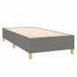 Preview: Boxspringbett mit Matratze & LED Dunkelgrau 90x190 cm Stoff