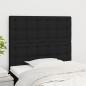 Preview: ARDEBO.de - Kopfteile 2 Stk. Schwarz 80x5x78/88 cm Stoff