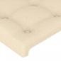 Preview: Kopfteil mit Ohren Creme 183x23x78/88 cm Stoff