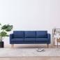 Preview: ARDEBO.de - 3-Sitzer-Sofa Stoff Blau