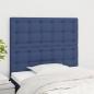 Preview: ARDEBO.de - Kopfteile 2 Stk. Blau 100x5x78/88 cm Stoff