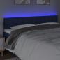 Preview: LED Kopfteil Blau 200x5x78/88 cm Stoff