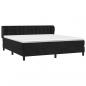 Preview: Boxspringbett mit Matratze Schwarz 180x200 cm Samt