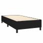 Preview: Boxspringbett mit Matratze Schwarz 100x200 cm Stoff