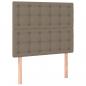 Preview: Boxspringbett mit Matratze & LED Taupe 90x190 cm Stoff