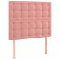 Preview: Boxspringbett mit Matratze Rosa 90x190 cm Samt