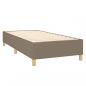 Preview: Boxspringbett mit Matratze & LED Taupe 90x190 cm Stoff