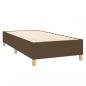 Preview: Boxspringbett mit Matratze & LED Dunkelbraun 100x200 cm Stoff