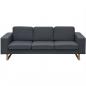 Preview: 2-Sitzer und 3-Sitzer Sofa Set Dunkelgrau