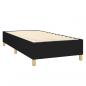 Preview: Boxspringbett mit Matratze Schwarz 100x200 cm Stoff