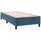 Preview: Boxspringbett mit Matratze & LED Dunkelblau 90x190 cm Samt