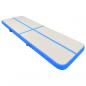 Preview: Aufblasbare Gymnastikmatte mit Pumpe 500x100x15 cm PVC Blau