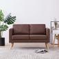 Preview: ARDEBO.de - 2-Sitzer-Sofa Stoff Braun