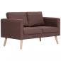 Preview: 2-Sitzer-Sofa Stoff Braun