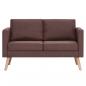 Preview: 2-Sitzer-Sofa Stoff Braun