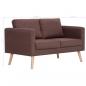 Preview: 2-Sitzer-Sofa Stoff Braun