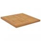 Preview: Tischplatte Quadratisch 40x40x2,5 cm Massivholz Teak