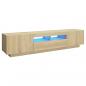 Preview: TV-Schrank mit LED-Leuchten Sonoma-Eiche 180x35x40 cm