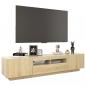 Preview: TV-Schrank mit LED-Leuchten Sonoma-Eiche 180x35x40 cm